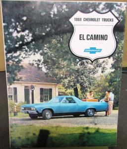 1968 Chevrolet El Camino Truck Dealer Sales Brochure Folder Original