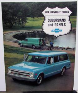 1968 Chevrolet Suburban & Panel CS CE 10 20 Truck Sales Brochure Original