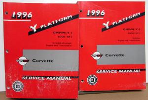 1996 Chevrolet Corvette Shop Service Repair Manual Set LT1 LT4 2 Volumes Orig