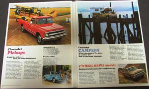 1969 Chevrolet Pickup Sport Chevy Van Light Med Heavy Duty Truck Sales Folder