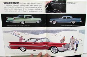 1960 Chrysler Windsor Saratoga New Yorker Color Sales Brochure Reg Size