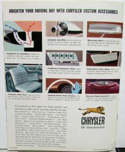 1960 Chrysler Windsor Saratoga New Yorker Color Sales Brochure Reg Size