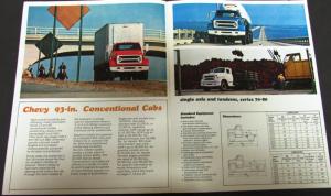 1969 Chevrolet Conventional Cab Series 40 to 80 Truck Brochure Revised R1