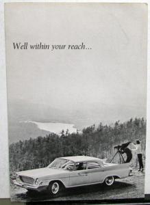 1961 Chrysler Newport Sales Brochure Folder Reg Size