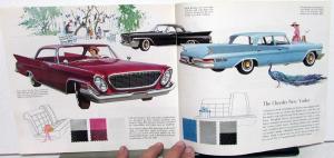 1961 Chrysler Newport Windsor New Yorker Sales Brochure Reg Size