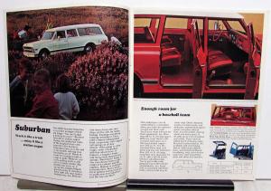 Original 1969 Chevrolet Truck Dealer Brochure Suburban Panel