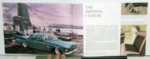 1961 Chrysler Imperial Lebaron Crown Custom Sales Brochure Reg Size Original