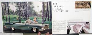 1961 Chrysler Imperial Lebaron Crown Custom Sales Brochure Reg Size Original