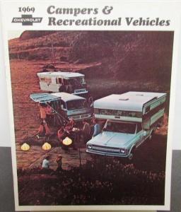 1969 Chevrolet Camper & RV Trucks Longhorn Pickup Van CS CE 10 20 Sales Brochure