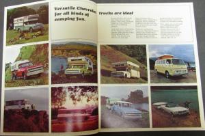 1969 Chevrolet Camper & RV Trucks Longhorn Pickup Van CS CE 10 20 Sales Brochure