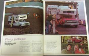 1969 Chevrolet Camper & RV Trucks Longhorn Pickup Van CS CE 10 20 Sales Brochure