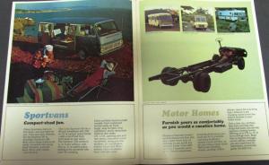 1969 Chevrolet Camper & RV Trucks Longhorn Pickup Van CS CE 10 20 Sales Brochure