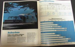 1969 Chevrolet Camper & RV Trucks Longhorn Pickup Van CS CE 10 20 Sales Brochure