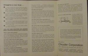 1962 Chrysler Gas Turbine Passenger Car Dodge Turbo Dart Sales Brochure Folder