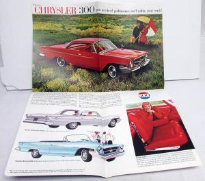 1962 Chrysler 300 Newport New Yorker Sales Brochure Color Original