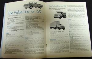 1969 Chevrolet Sales Managers Guide New Truck Training Booklet Original