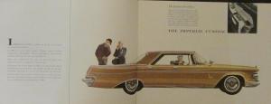 1963 Chrysler Imperial Custom Crown Lebaron Color Original Sales Brochure