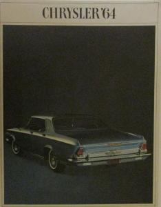 1964 Chrysler New Yorker 300 Newport Convertible Wagon Original Sales Brochure