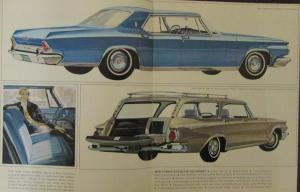 1964 Chrysler New Yorker 300 Newport Convertible Wagon Original Sales Brochure