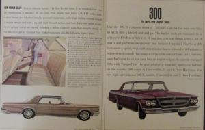 1964 Chrysler New Yorker 300 Newport Convertible Wagon Original Sales Brochure