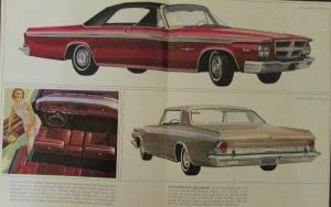 1964 Chrysler New Yorker 300 Newport Convertible Wagon Original Sales Brochure
