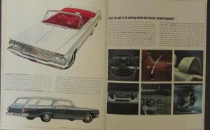 1964 Chrysler New Yorker 300 Newport Convertible Wagon Original Sales Brochure