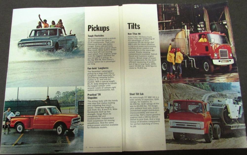 1970 Chevrolet  Pick Up Revised Original  Sales Brochure