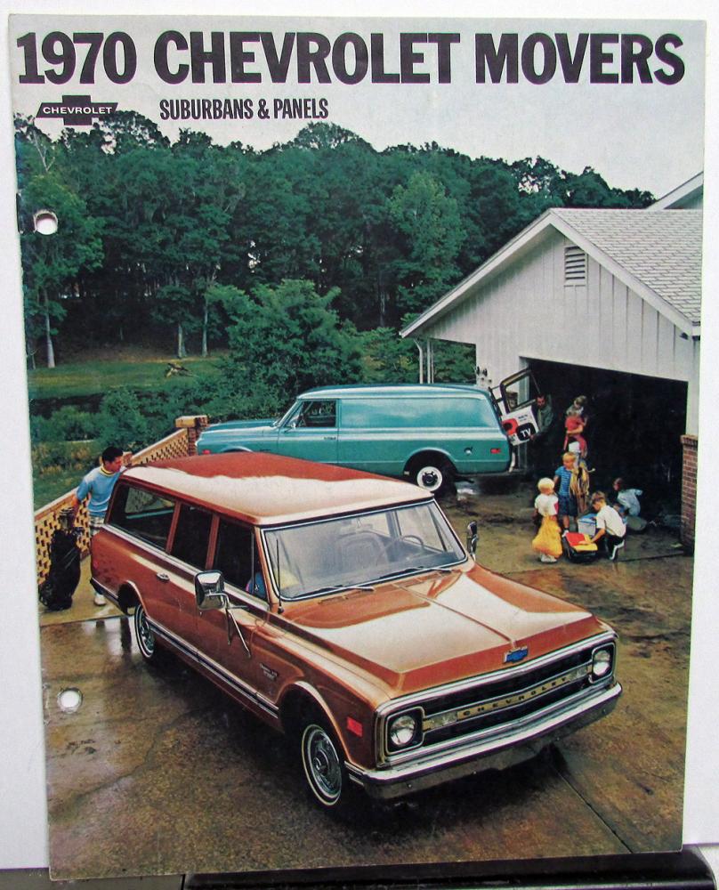 1970 Chevrolet Suburban and Panels Truck Dealer Sales Brochure Original