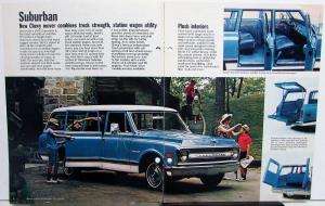 1970 Chevrolet Suburban and Panels Truck Dealer Sales Brochure Original