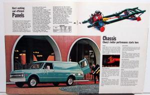 1970 Chevrolet Suburban and Panels Truck Dealer Sales Brochure Original