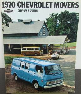 1970 Chevrolet Chevy Van & Sportvan Truck Dealer Sales Brochure Original