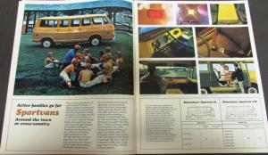1970 Chevrolet Chevy Van & Sportvan Truck Dealer Sales Brochure Original