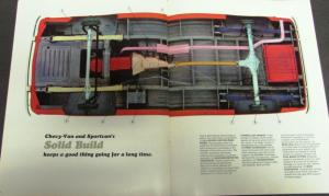 1970 Chevrolet Chevy Van & Sportvan Truck Dealer Sales Brochure Original