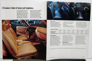 1970 Chevrolet El Camino Truck Color Sales Brochure Original R1 Revision One