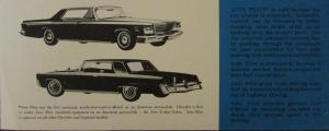 1964 Chrysler and Imperial  Auto Pilot Cruise Control Sales Brochure Folder