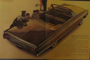 1965 Chrysler New Yorker Newport 300 Convertible Original Sales Brochure