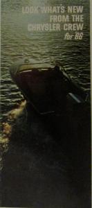 1966 Chrysler Crew Motor Boats Original Color Sales Brochure