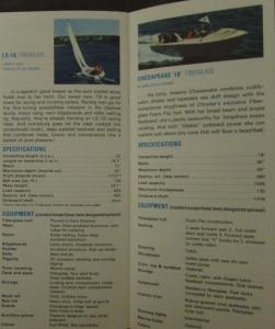 1966 Chrysler Crew Motor Boats Original Color Sales Brochure