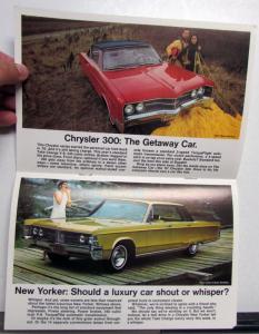 1967 Chrysler NOS Sales Brochure Bonus Days Mailer Newport 300 New Yorker