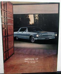 1967 Chrysler Imperial Lebaron Crown Sedan Coupe Convertible Sales Brochure Orig