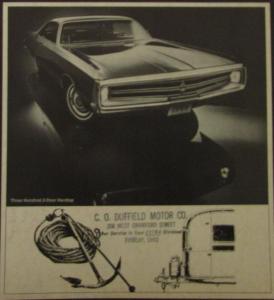 1969 Chrysler Towing Guide 300 Newport Town & Country Original Sales Brochure
