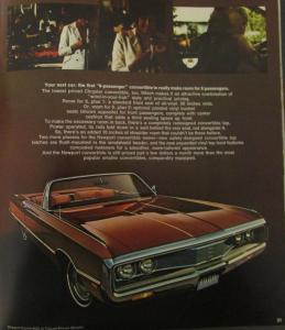 1969 Chrysler New Yorker Newport 300 Wagon Sales Brochure Regular Size