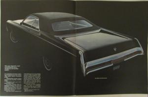1969 Chrysler Imperial Lebaron and Crown Original Color Sales Brochure Reg Size