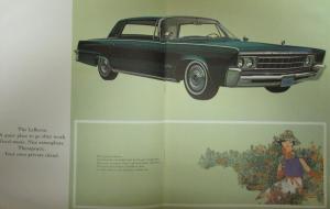 1966 Chrysler Imperial Lebaron Crown Convertible Sales Brochure Reg Size