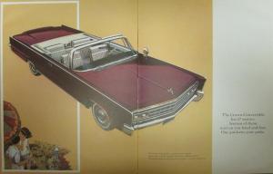 1966 Chrysler Imperial Lebaron Crown Convertible Sales Brochure Reg Size