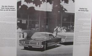 1966 Chrysler Dealer Tow Package Sales Brochure Newport New Yorker Imperial Rare