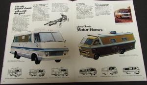 1971 Chevy Pickup Camper Van Suburban Blazer Motor Home El Camino Brochure