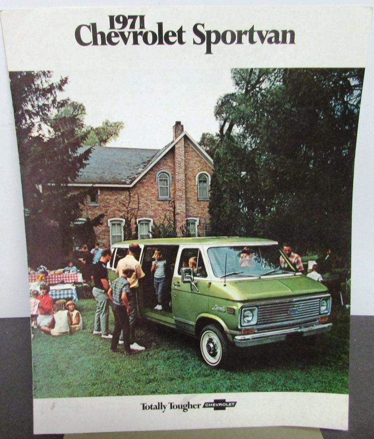 1971 Chevrolet Sportvan GS & GE 10 20 30 Truck Sales Folder R2 Revised Original