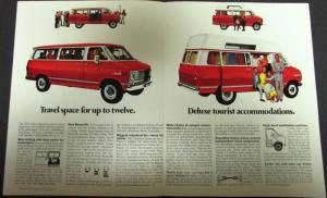 1971 Chevrolet Sportvan GS & GE 10 20 30 Truck Sales Folder R2 Revised Original