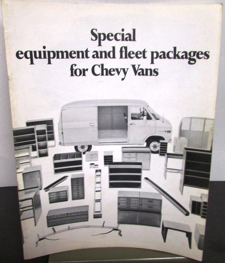 1971 Chevrolet Truck Vans Dealer Brochure Equipment & Fleet Packages Original